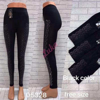 Women's black leggings 05328