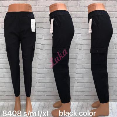 Women's black leggings 8408