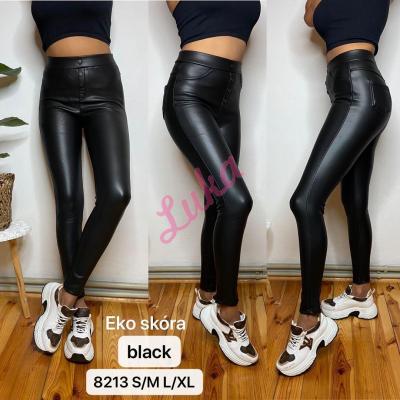 Women's black leggings 8213