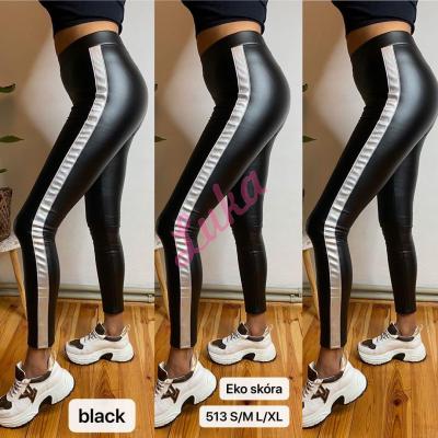 Women's black leggings 513