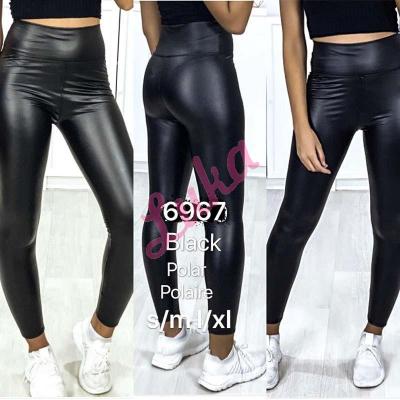 Women's black leggings 6967