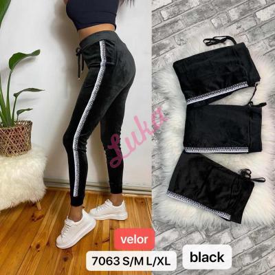 Women's black leggings 7063
