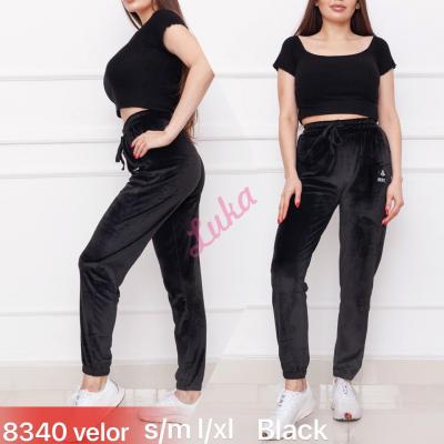 Women's black leggings 8340