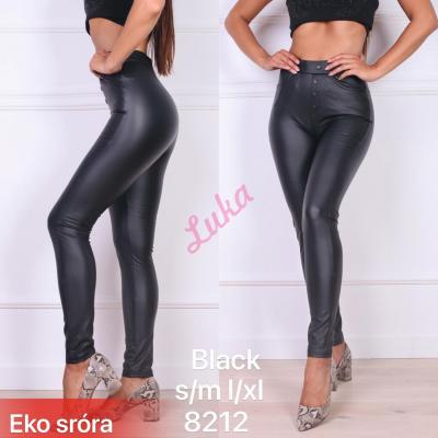 Women's black leggings 8212