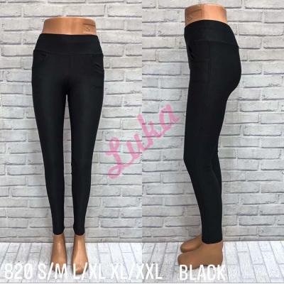 Women's black leggings 820