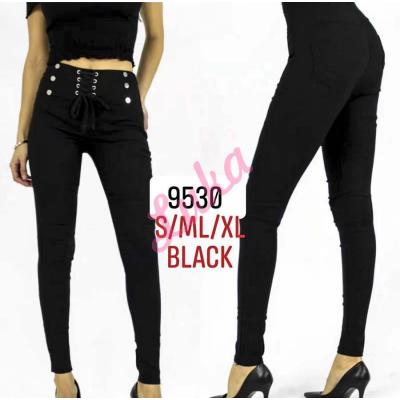 Women's black leggings 9530