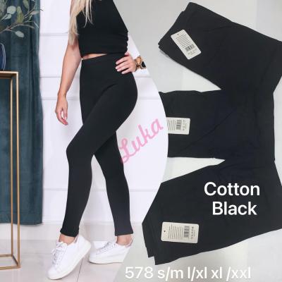 Women's black leggings 578