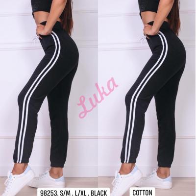 Women's black leggings 98253