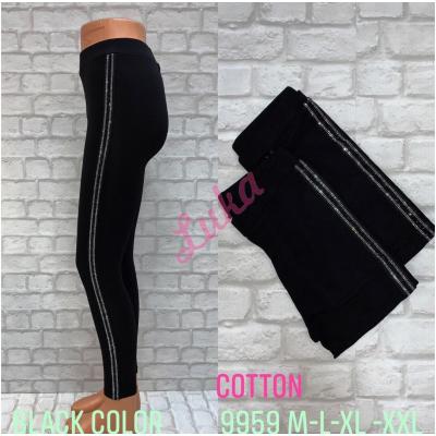 Women's black leggings 9959