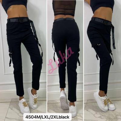 Women's black leggings 4504