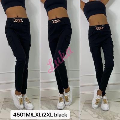 Women's black leggings 4501