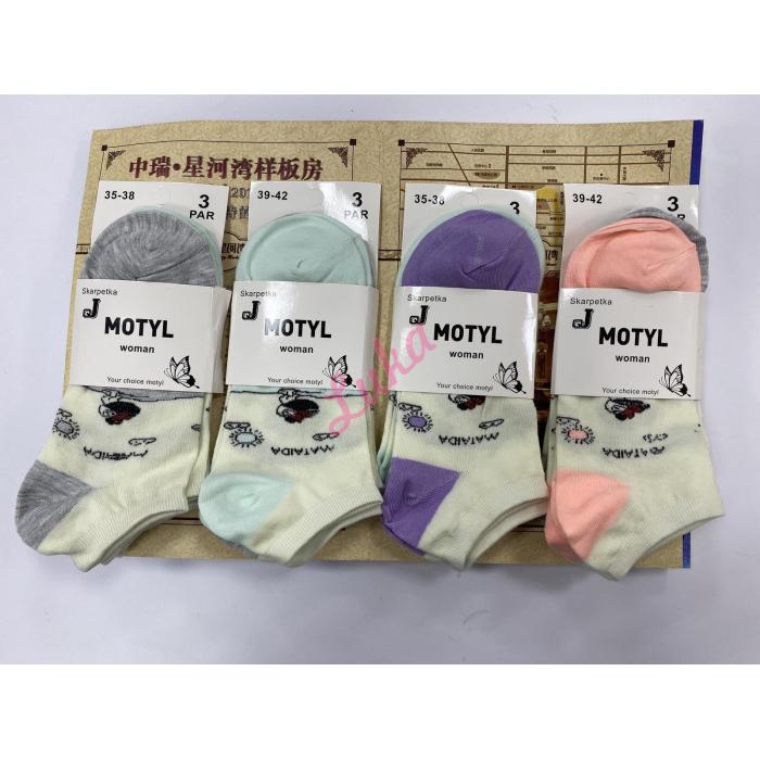 Women's low cut socks Motyl 01