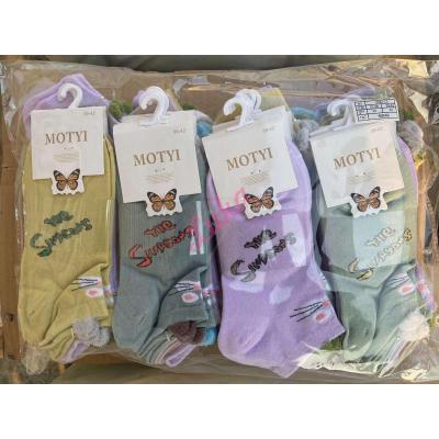 Women's low cut socks Motyl 0158