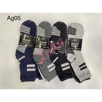 Men's Socks Silver Ag05