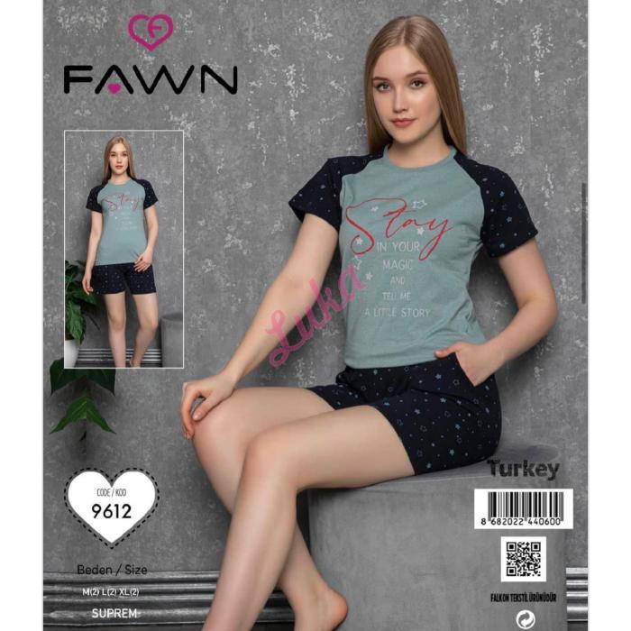 Piżama damska turecka Fawn 9621