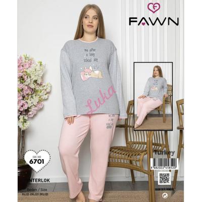 Women's turkish pajama Fawn 6701