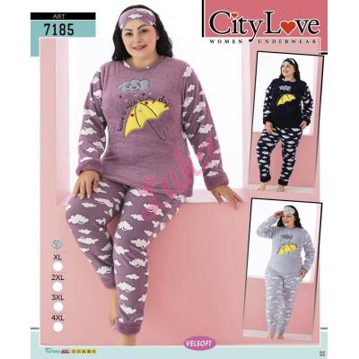Piżama damska turecka City Love 7186