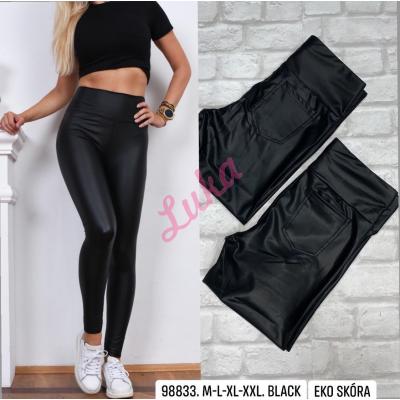 Women's black leggings 98833