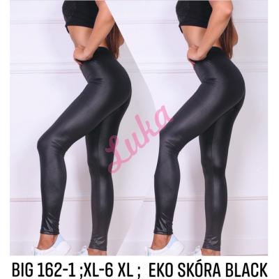 Women's black big leggings 162-1