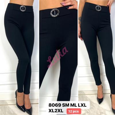 Women's black leggings 8069