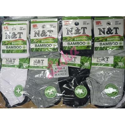 Women's bamboo low cut socks Nantong a7112-4