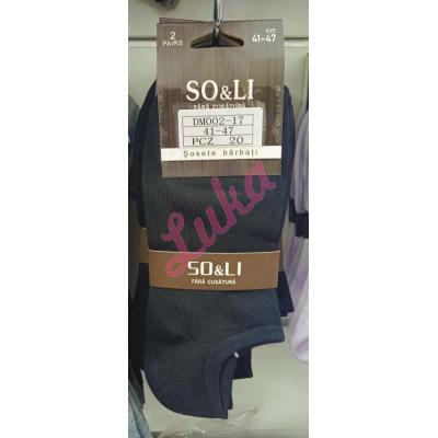Men's low cut socks So&Li DM002-17
