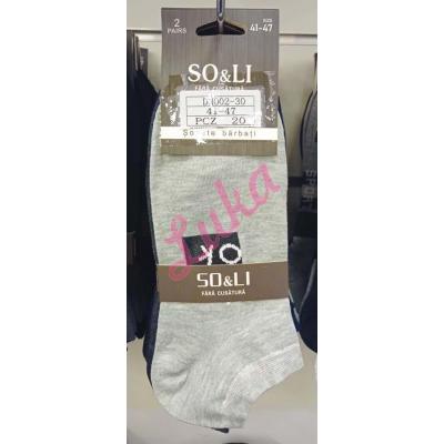 Men's low cut socks So&Li DM002-30