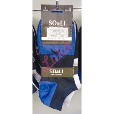 Men's low cut socks So&Li DM002-32