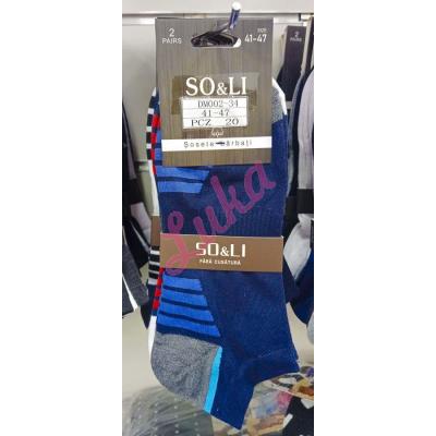 Men's low cut socks So&Li DM002-34