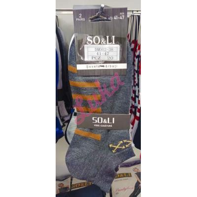 Men's low cut socks So&Li DM002-38