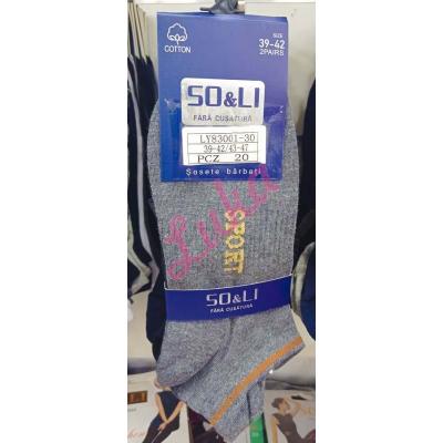 Men's low cut socks So&Li LY83001-30
