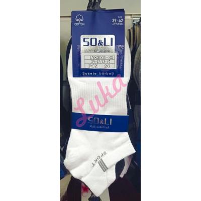 Men's low cut socks So&Li LY9001-