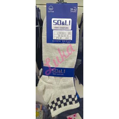 Men's low cut socks So&Li LY83001-