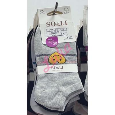Women's low cut socks So&Li LY51001-21