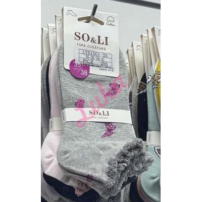 Women's low cut socks So&Li LY51001-25