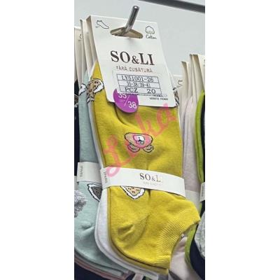 Women's low cut socks So&Li LY51001-26
