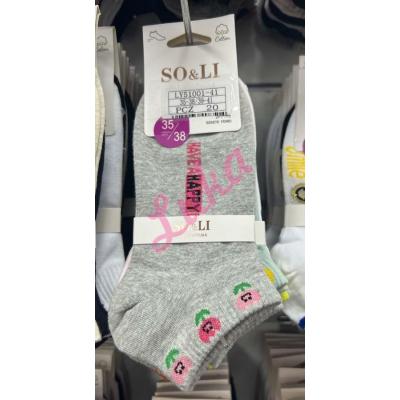 Women's low cut socks So&Li LY51001-41