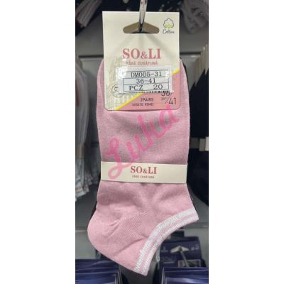 Women's low cut socks So&Li DM005-31