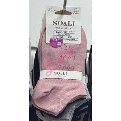 Women's low cut socks So&Li LY51001-20