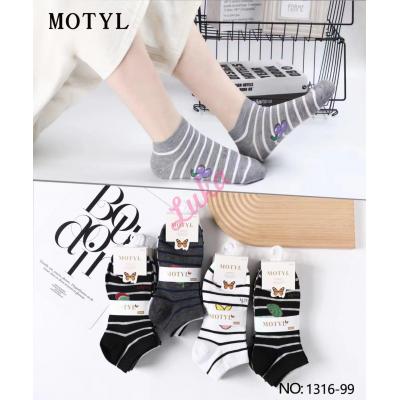 Women's low cut socks Motyl 1316-99