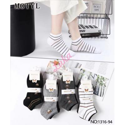 Women's low cut socks Motyl 1316-94