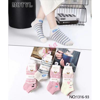 Women's low cut socks Motyl 1316-93