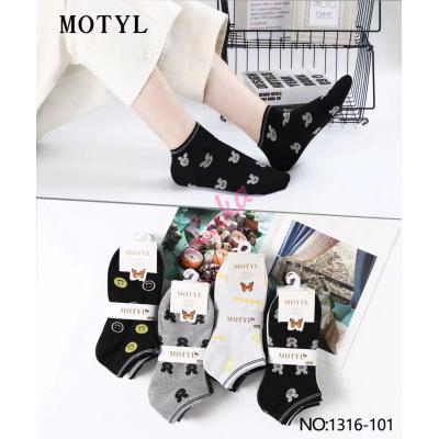 Women's low cut socks Motyl 1316-