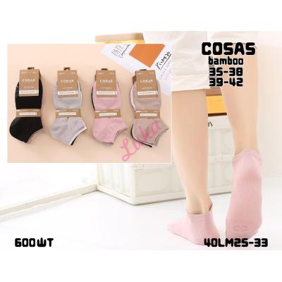 Women's low cut socks Cosas 40LM25-33