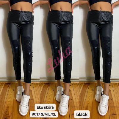 Women's black leggings 9017