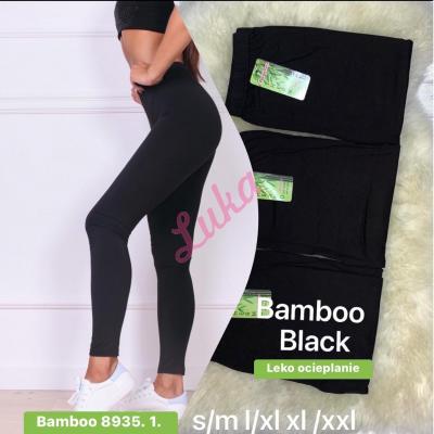 Women's black leggings 8935-1