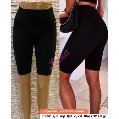 Women's black leggings 8902