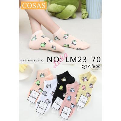 Women's low cut socks Cosas LM23-70