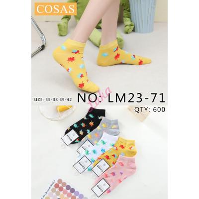 Women's low cut socks Cosas LM23-71
