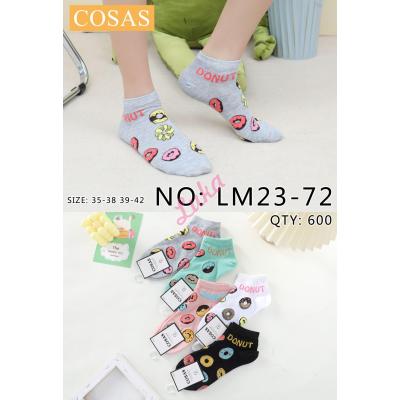 Women's low cut socks Cosas LM23-72